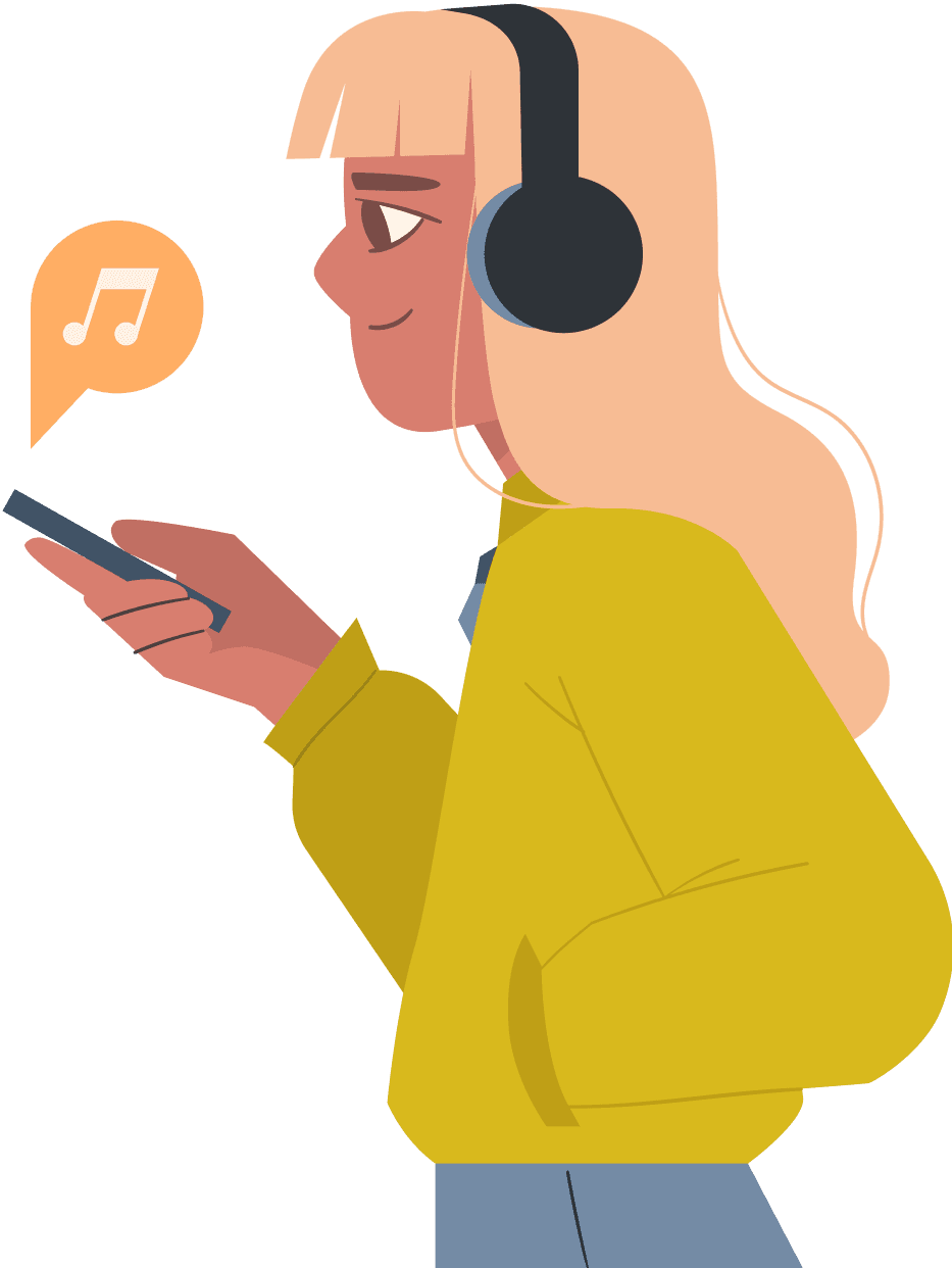 Person with headphones